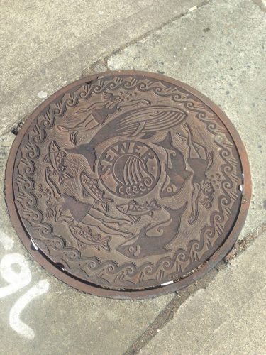 Man hole cover for sewer